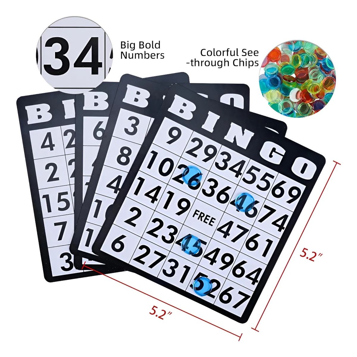 GENERICO - Juego De Bingo Lota Juego Completo Con Tombola Fichas Y Pelota