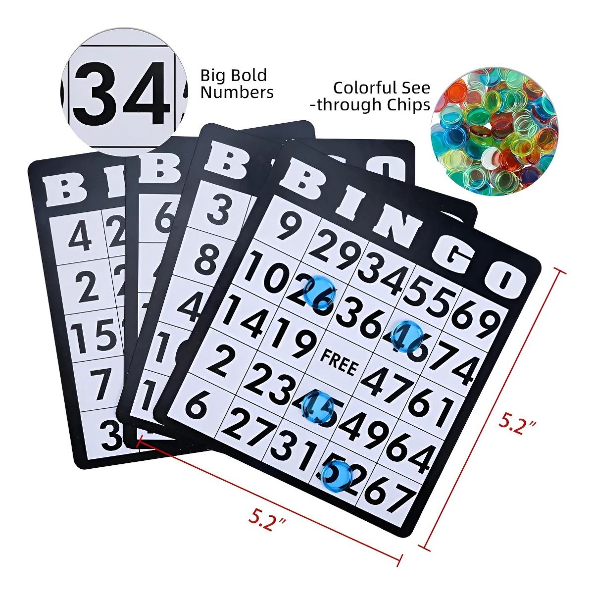 GENERICO - Juego De Bingo Lota Juego Completo Con Tombola Fichas Y Pelota