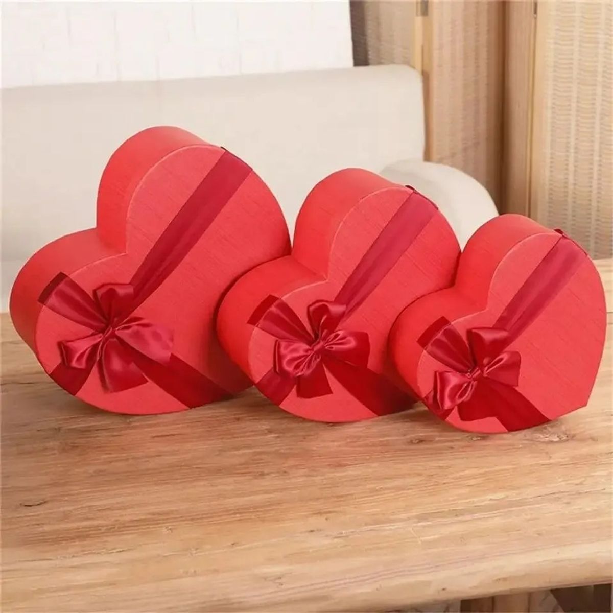 GENERICO - Cajas Corazón Para Regalo 3 Medidas San Valentin