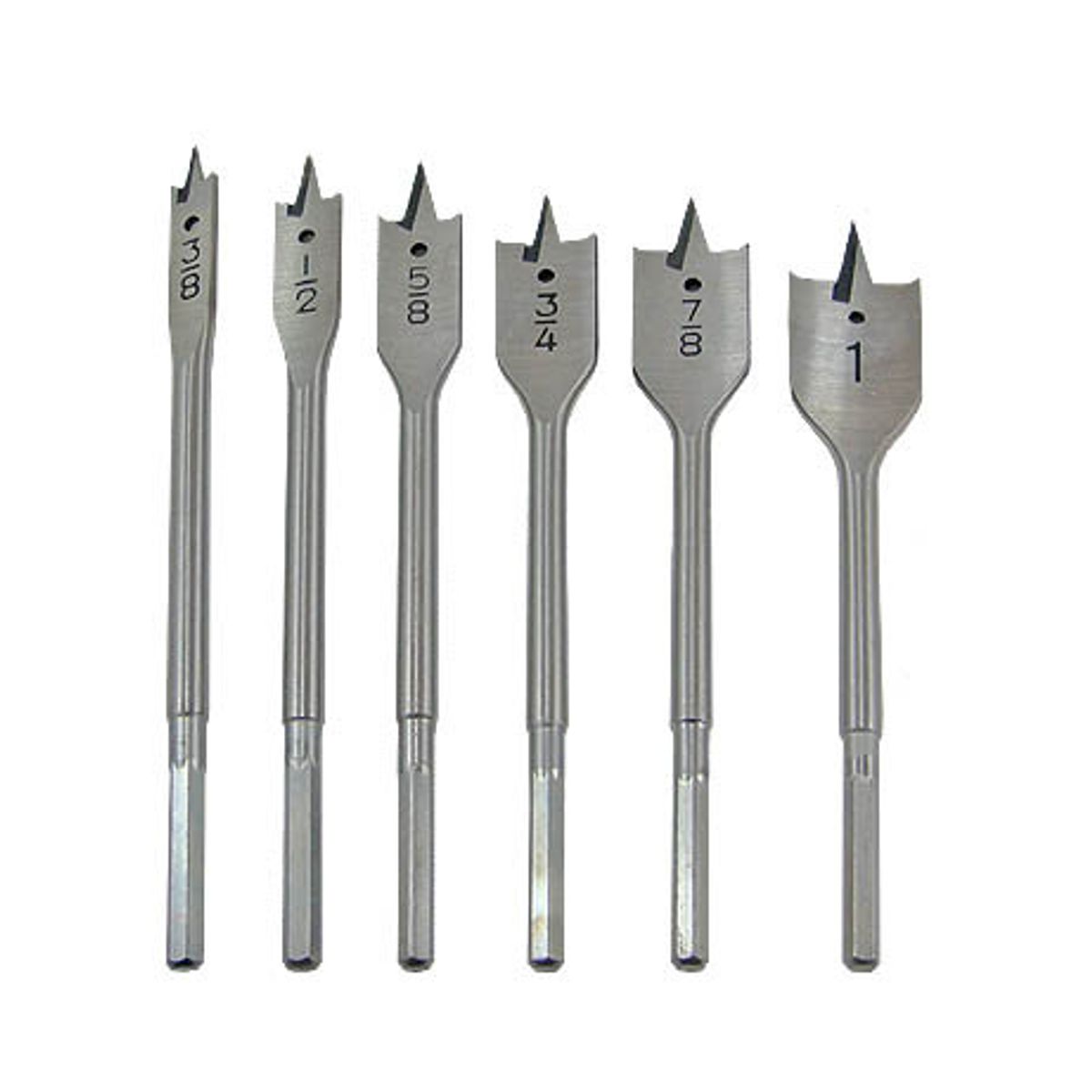GENERICO - JGO BROCAS PALETA 6PCS 38-1