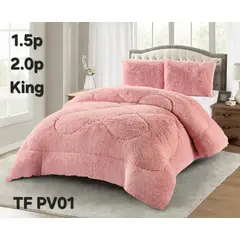 GENERICO - Cobertor peludo con chiporro 2p color liso