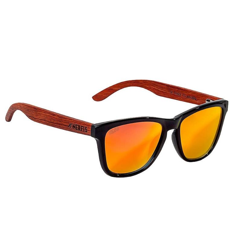 Anteojos de sol Booken Bambu Iridium Polarizado Amarillo TALLA UNICA