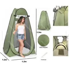 ANGELES DEL HOGAR - Carpa Baño Vestidor Portátil verde