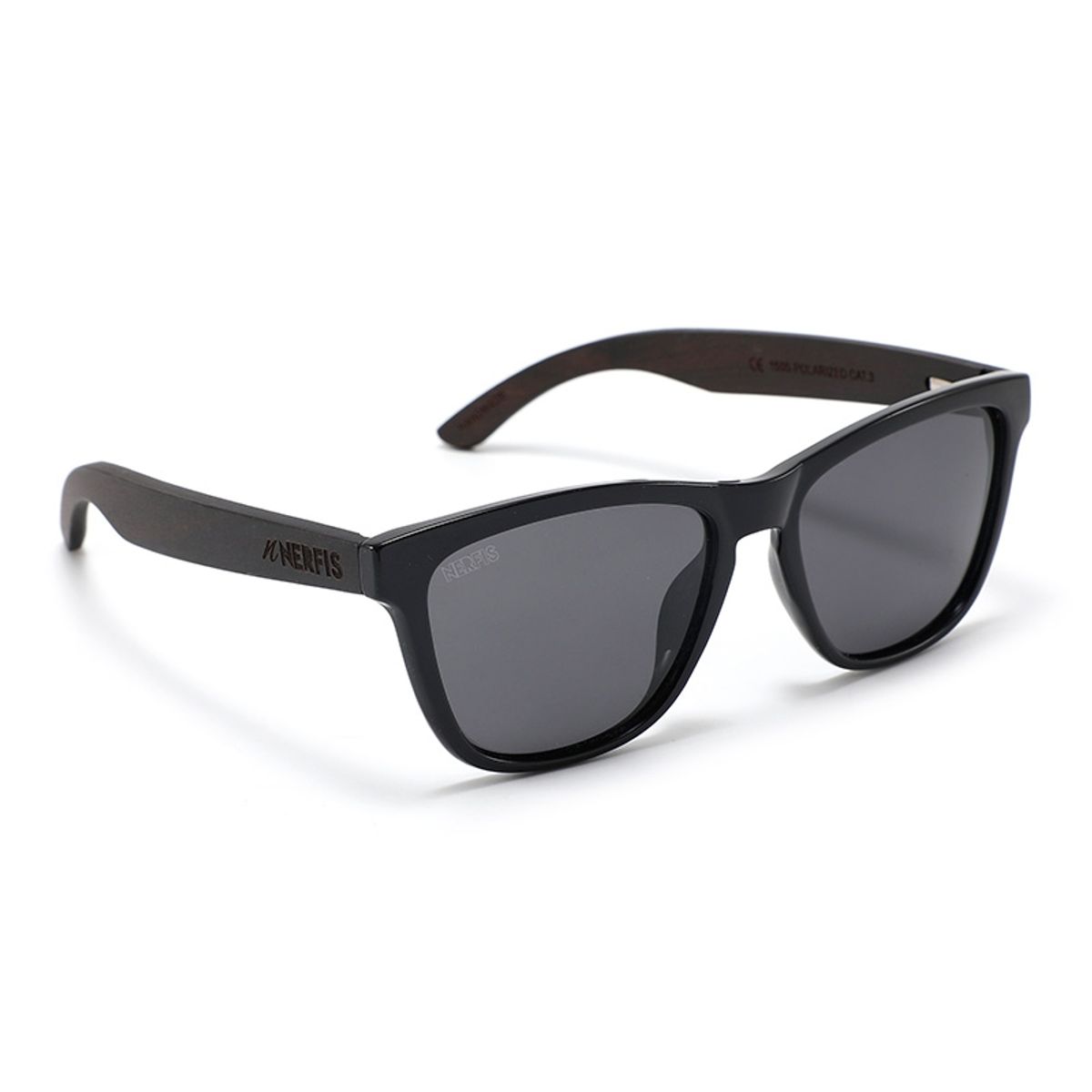NERFIS - Anteojos de sol Nerfis Booken Bambú Black Polarizado