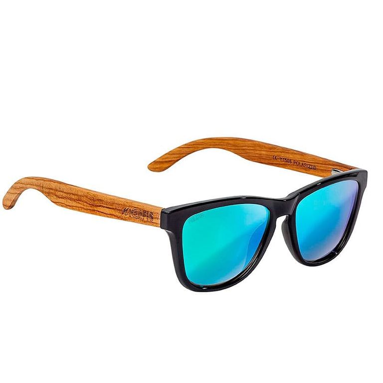 Anteojos de sol Booken Bambu Blue Polarizado Azul TALLA UNICA