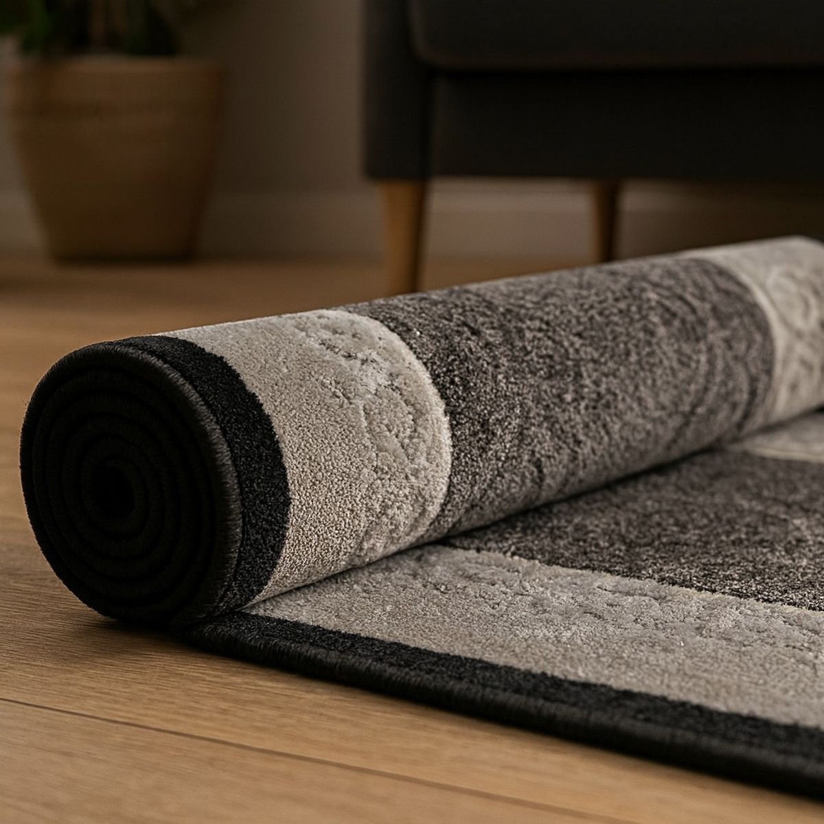 MROTTO - Alfombra Pasillo Beige 70 cm x 3,60 cm Antideslizante con Goma