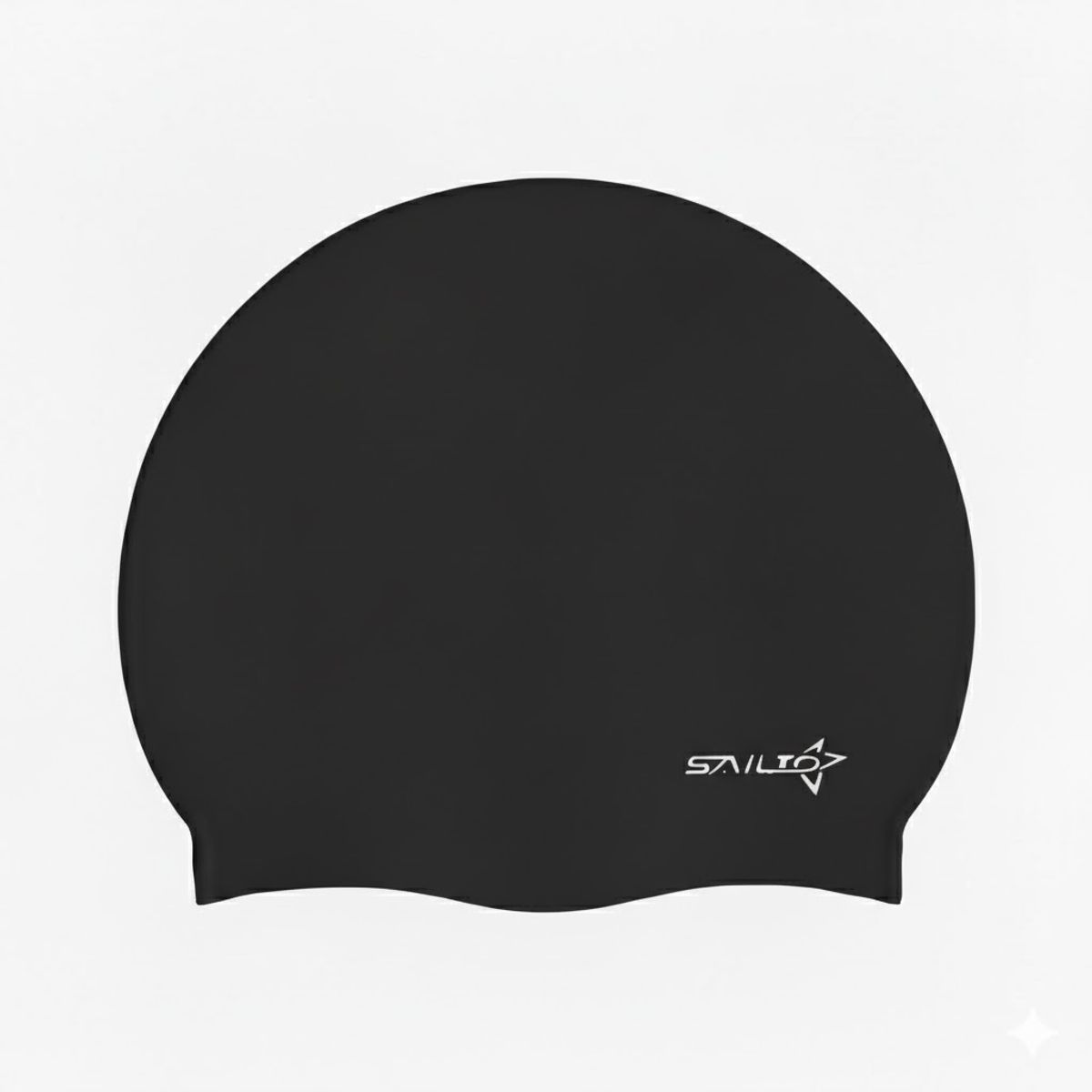 IMPOPLANET - GORRO NATACION 100% SILICONA MARCA SAILTO NEGRO
