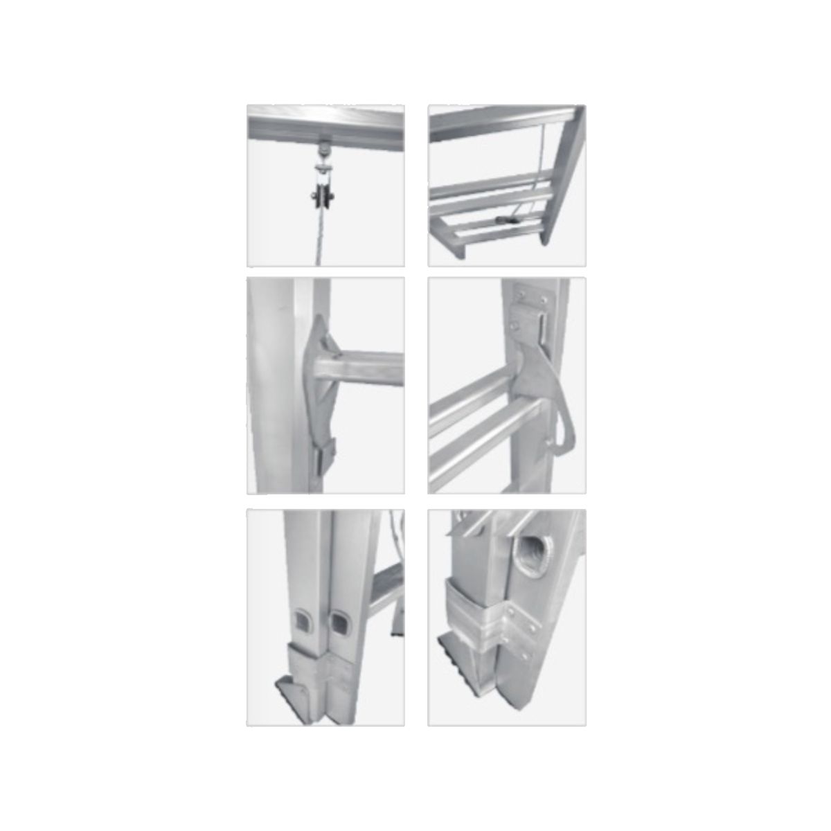 BOLTON - Escalera telescópica Bolton aluminio 640 m