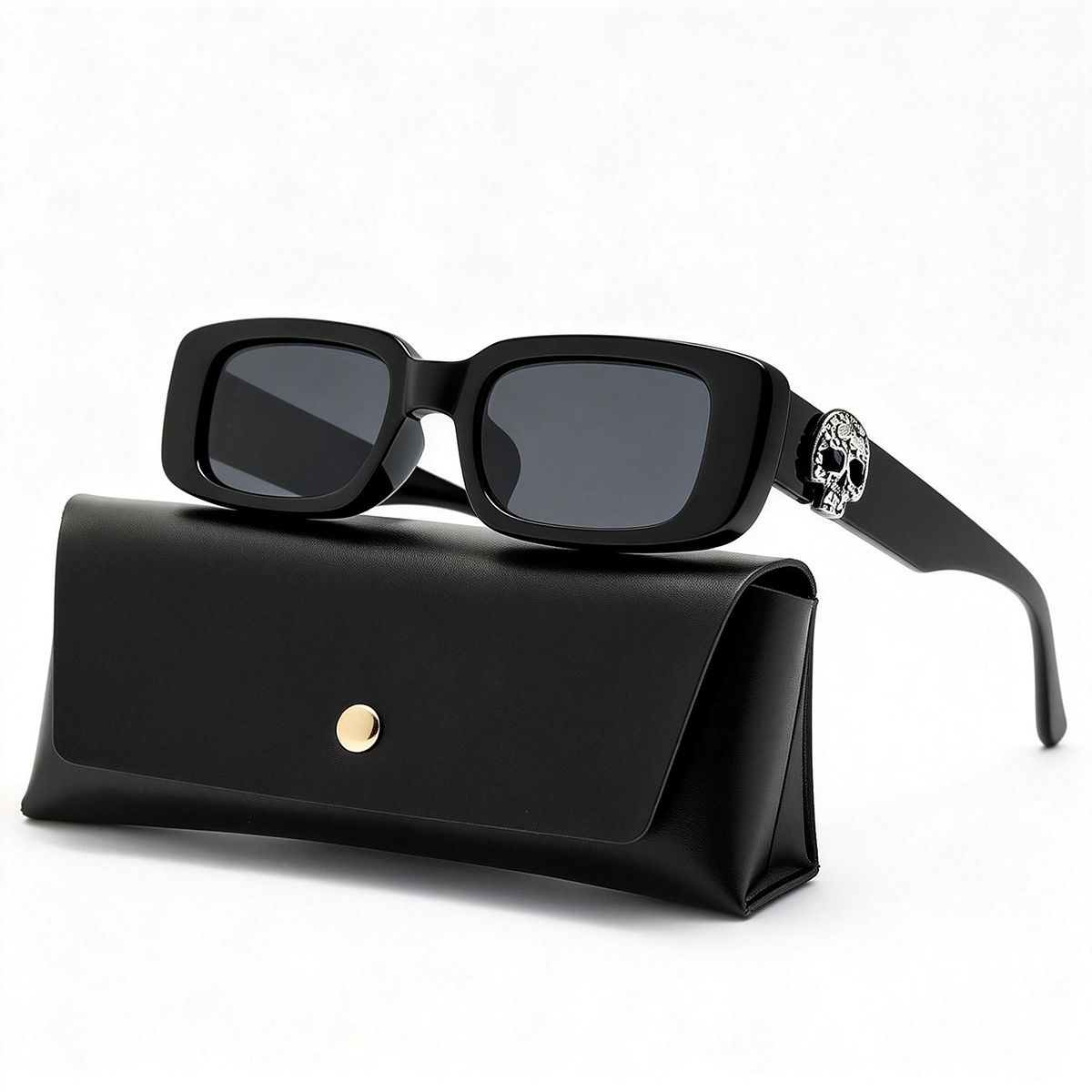 POLASUP - Polasup lentes Gafas de sol de estilo retro con estampado de leopardo elegantes y clásicas UV400