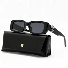 POLASUP - Lentes Gafas de sol de estilo retro con estampado de leopardo elegantes y clásicas UV400