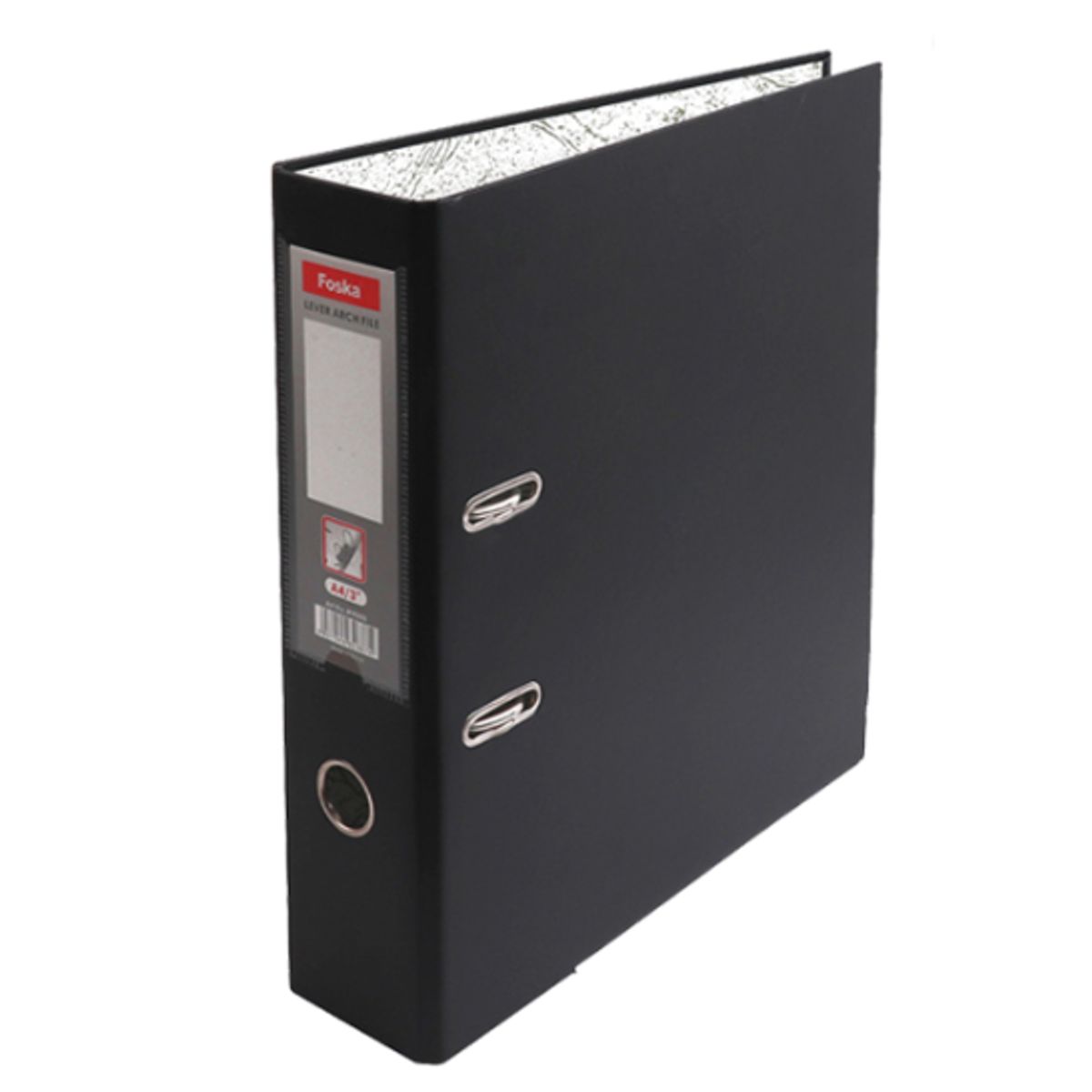 GENERICO - Archivador A4 negro 3 Plg alta calidad PVC W9500 FOSKA