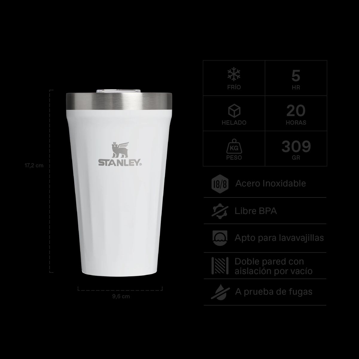 STANLEY - Vaso de Cerveza Everyday Frost Gloss - 473 ml