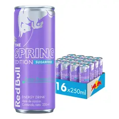 RED BULL - Bebida Energética 16 Latas Pomelo Sin Azúcar 250ml