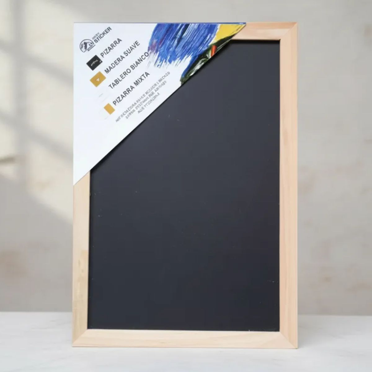 GENERICO - Pizarra de Tiza  con Marco de Madera 30x20cm