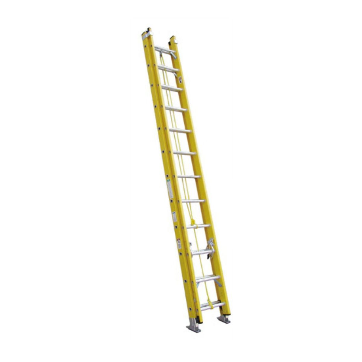 Escalera telescópica Bolton fibra de vidrio amarilla 640 m, marca BOLTON - Foto Principal