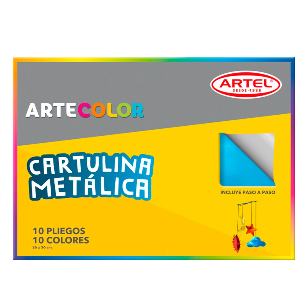 ARTEL - Artecolor Cartulina Metálica 10hojas ARTEL