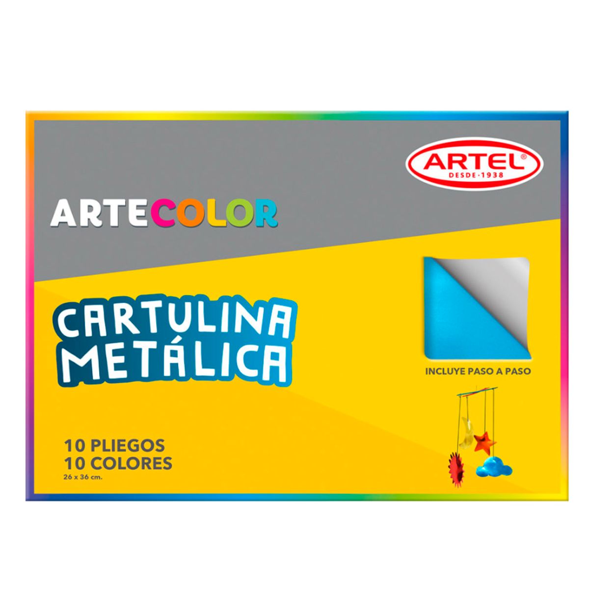 ARTEL - Artecolor Cartulina Metálica 10hojas ARTEL