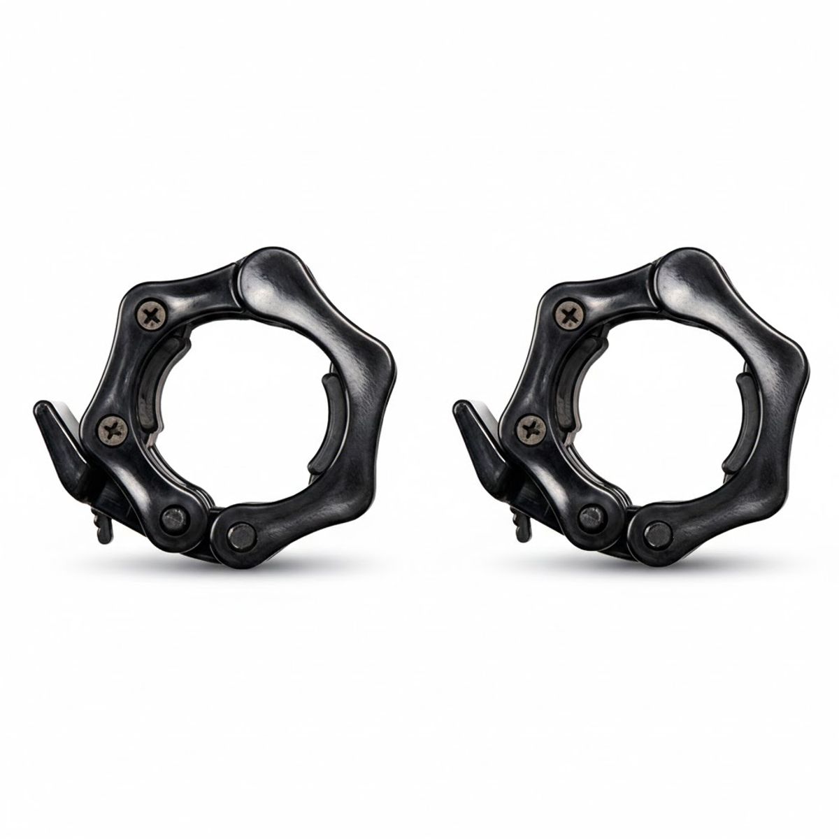 IMPOPLANET - PAR DE COLLARINES OLIMPICOS 50MM PARA BARRA NEGRO