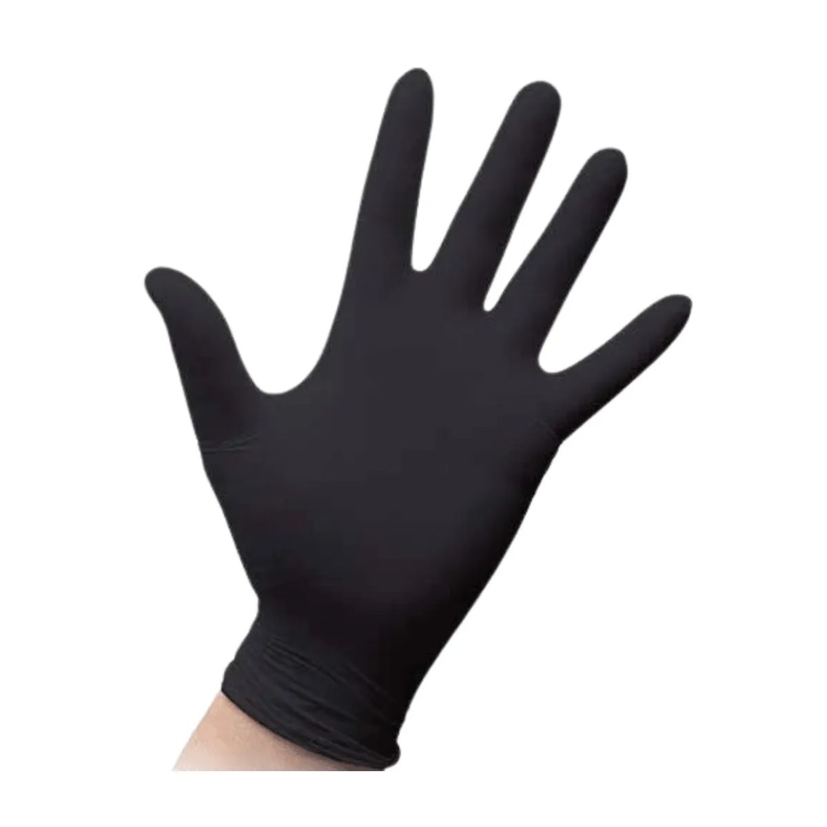 GENERICO - Guantes Descartables De Nitrilo Negro Caja 100 Unidades Talla S