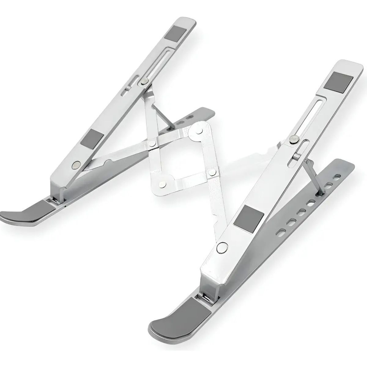 GENERICO - Soporte Portatil Aluminio Plegable Para Notebook Tablet Plateado