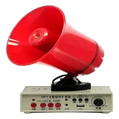 GENERICO - Megáfono Altavoz Auto Reproductor Megafono Megafono Altavos Rojo
