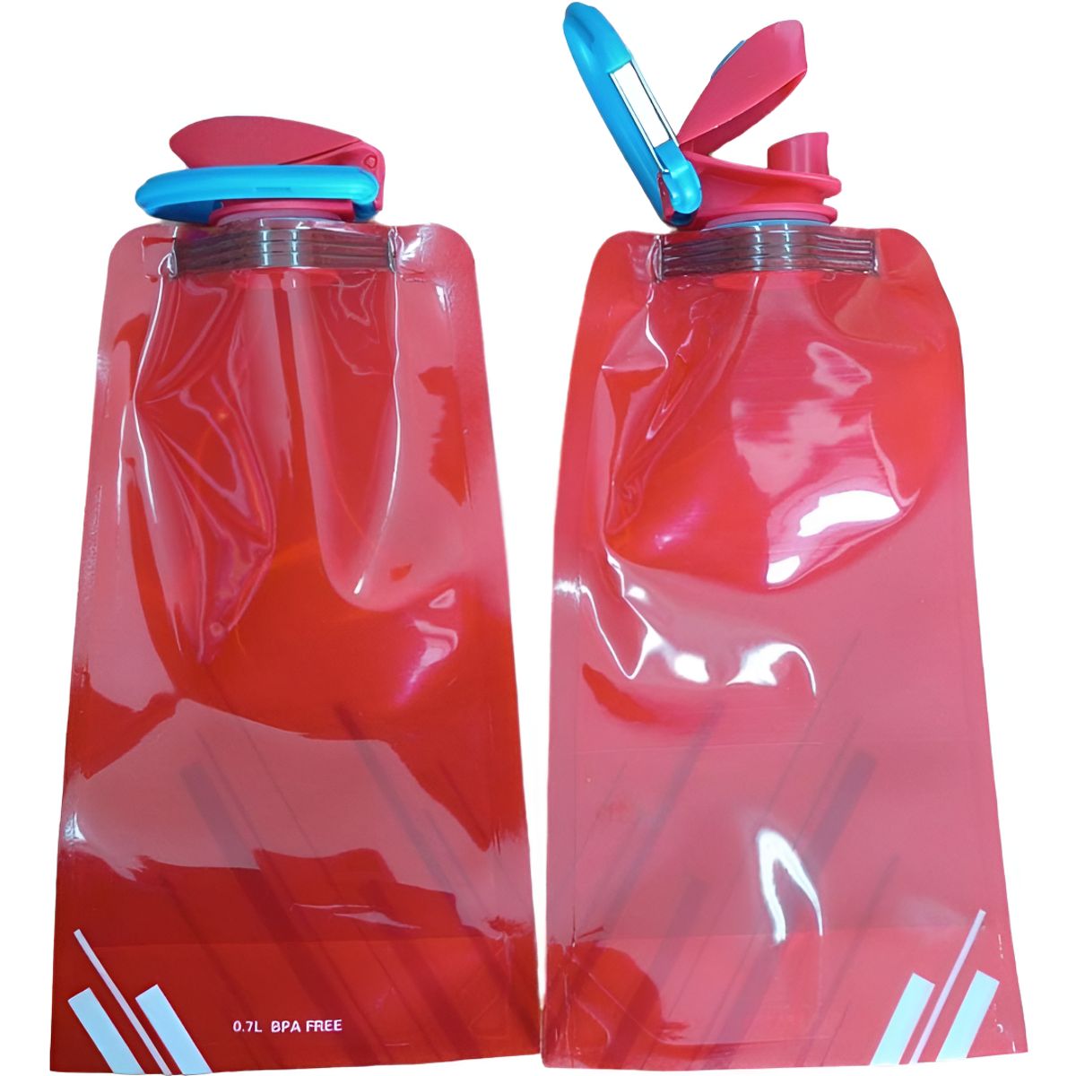 GENERICO - Botella De Agua 700ml Flexible Y Plegables Todo Deporte Azul