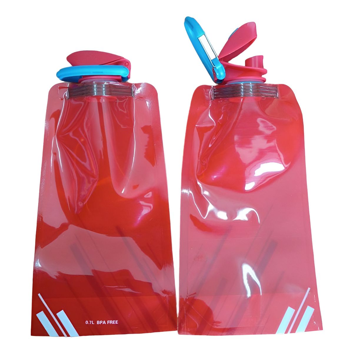 GENERICO - Botella De Agua 700ml Flexible Y Plegables Todo Deporte Azul