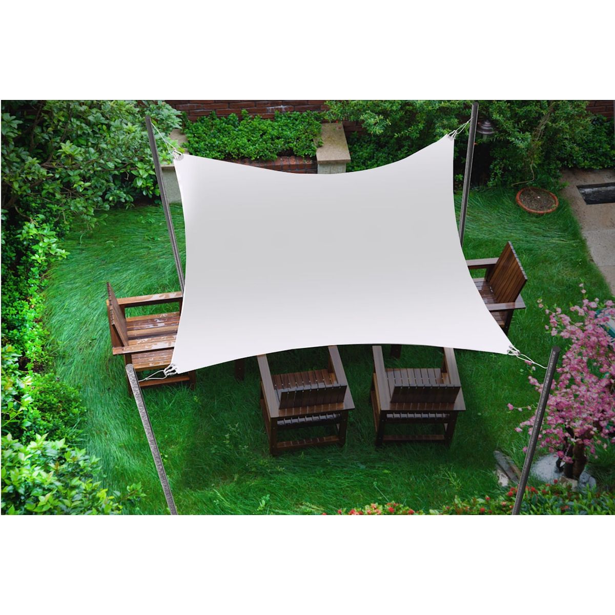 GENERICO - Carpa Toldo Vela Cuadrada 5x5 Cm Exteriores