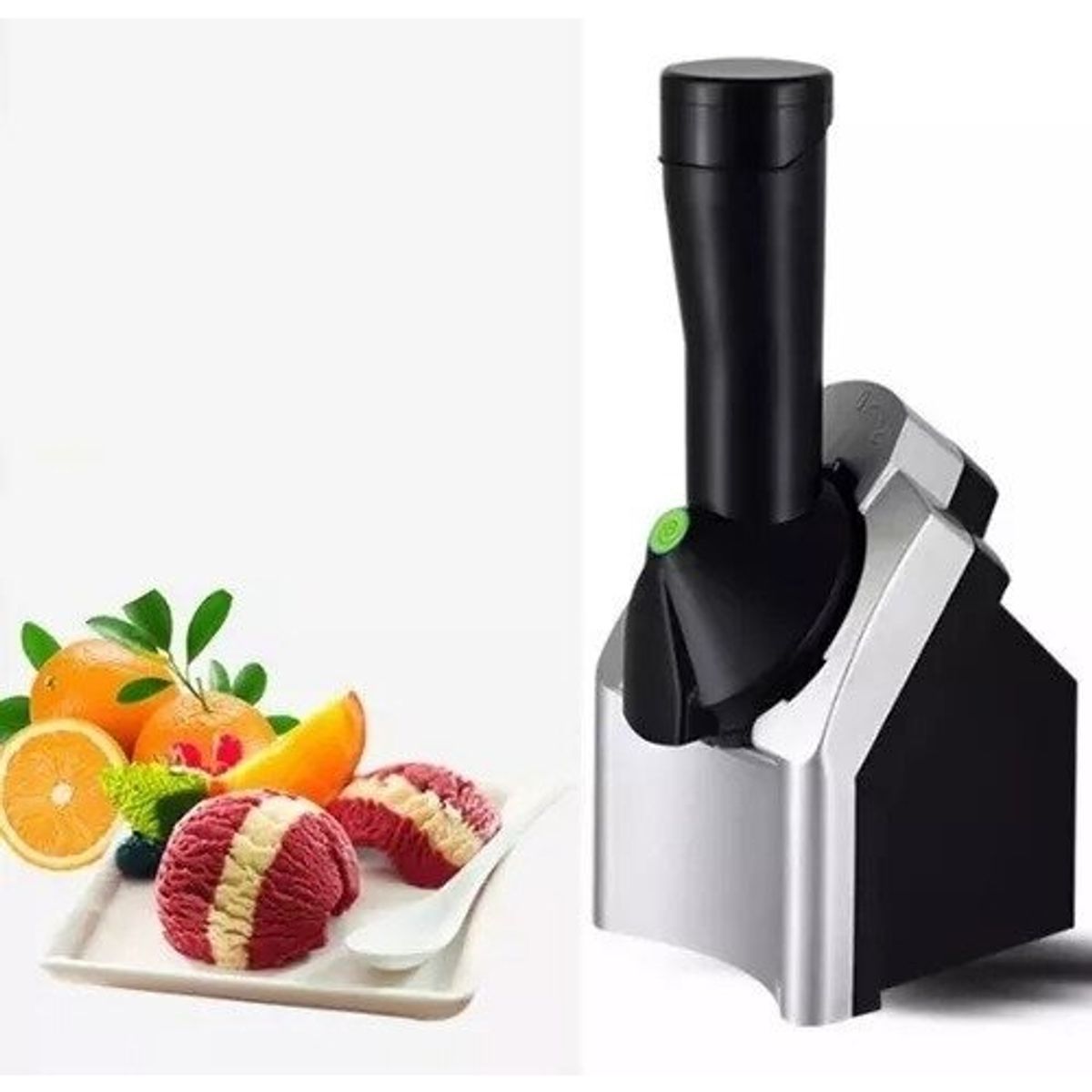 GENERICO - Máquina Eléctrica Portátil De Helados Para El Hogar Negro