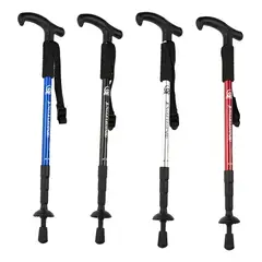 GENERICO - Baston Trekking Senderismo 3 Tramos Mango Recto Antishock Surtidos