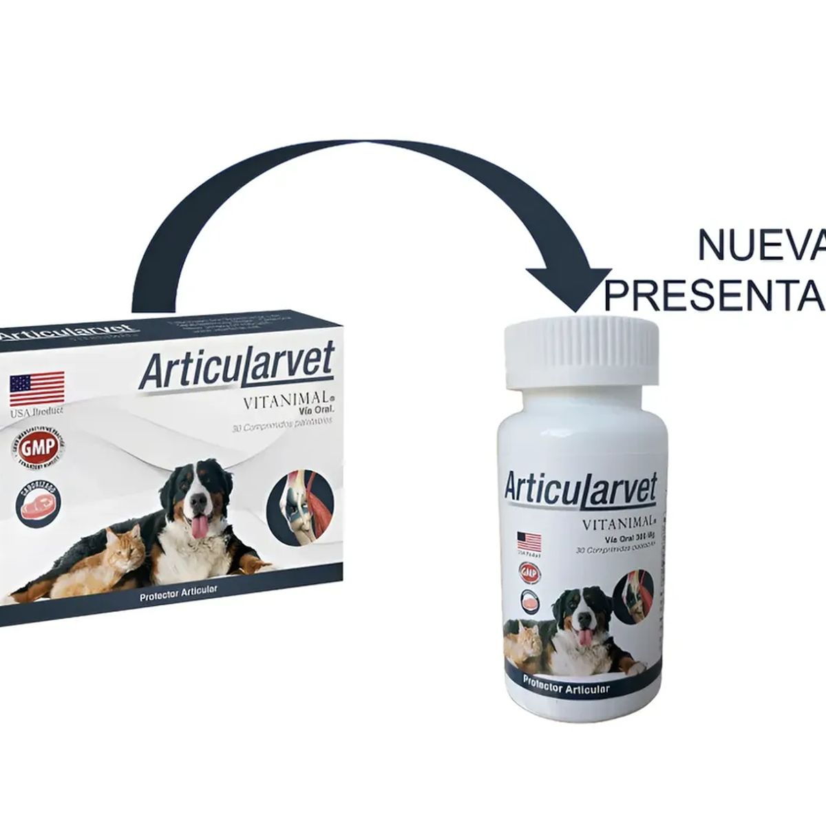 GENERICO - Articularvet Vitanimal Suplemento Perro Gato 30 Comprimidos