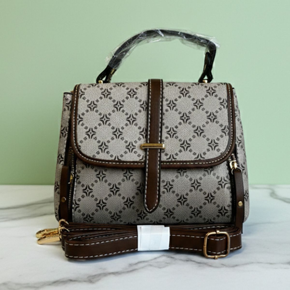 GENERICO - Cartera casual mujer café