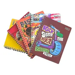 GENERICO - Pack X5 Cuadernos Universitario 100hj Matemática Espiral 7mm