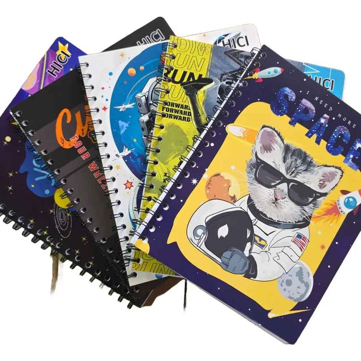 GENERICO - Pack X5 Cuadernos Universitario 100hj Matemática Espiral 7mm