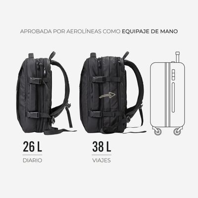Imagen 2 del producto Mochila De Viaje Impermeable Avión Aprobado Capacidad maleta