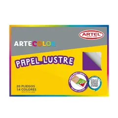 ARTEL - Artecolor Papel Lustre 20 Pliegos 26,5x37,5