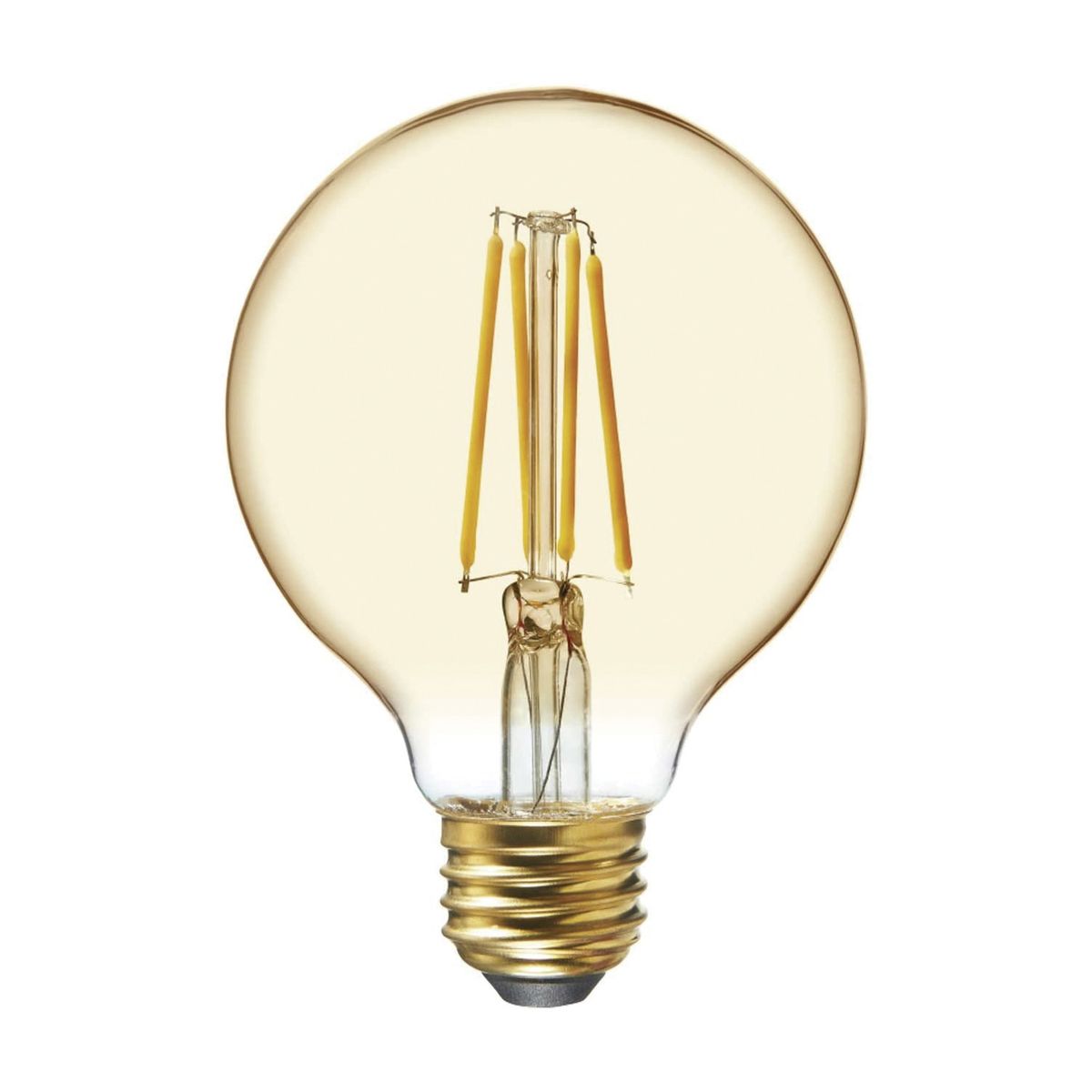 MEGABRIGHT - Ampolleta LED  G80 Yellow Glass E27 6W VINTAGE