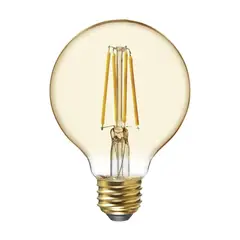 MEGABRIGHT - Ampolleta LED G80 Yellow Glass E27 6W VINTAGE