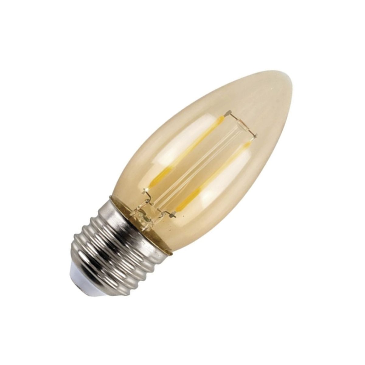 Ampolleta Led Bright C37 Vela VINTAGE 5W 3000K E14, marca MEGABRIGHT - Foto 2