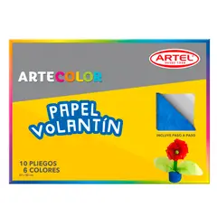 ARTEL - Artecolor Papel Volantín 10 pliegos 37x50cm