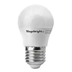MEGABRIGHT - Ampolleta LED G45 BOLA 5W3000K E-27
