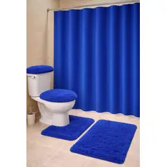GENERICO - Set de baño peludo + cortina