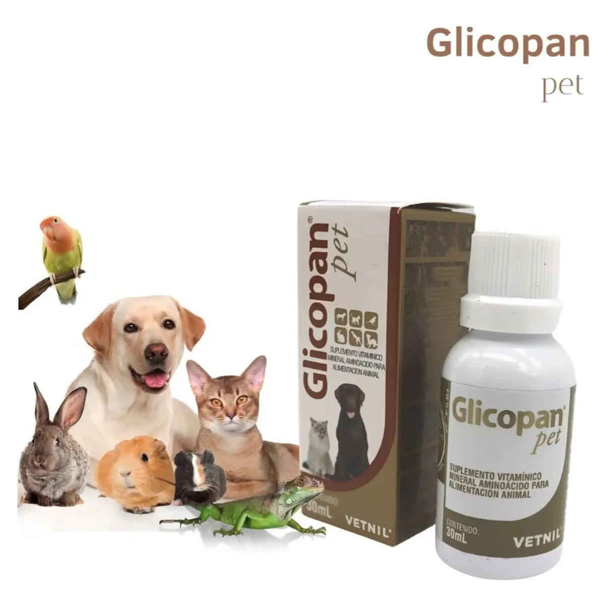 GENERICO - Glicopan Pet Suplemento Para Perros Y Gatos 30ml Gotas