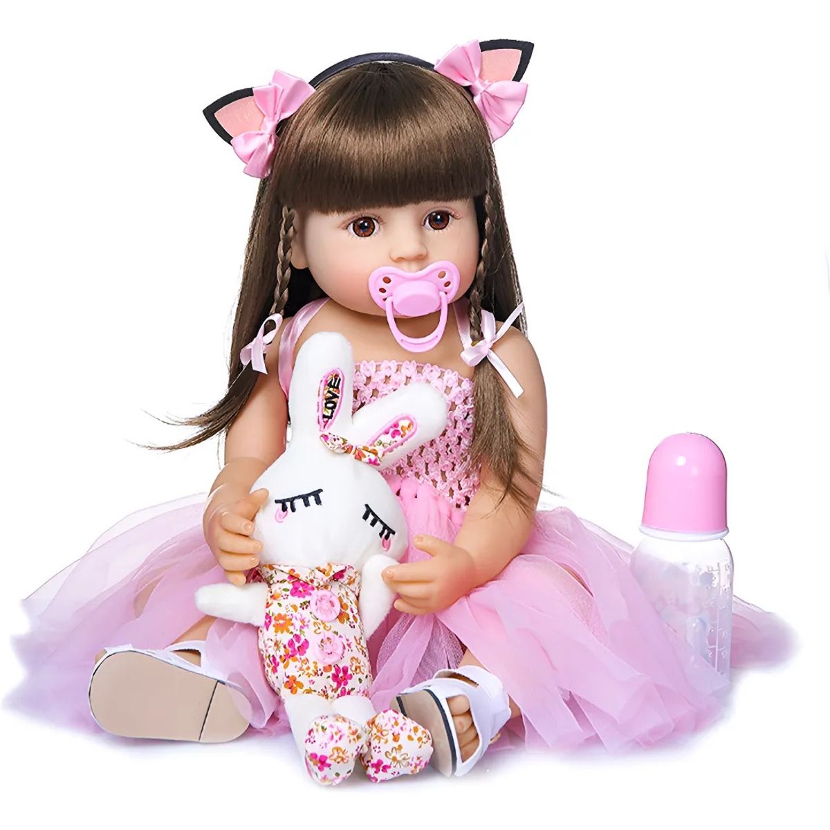 GENERICO - Muñeca Reborn Bebé Realista De Silicona Lavable 55cm