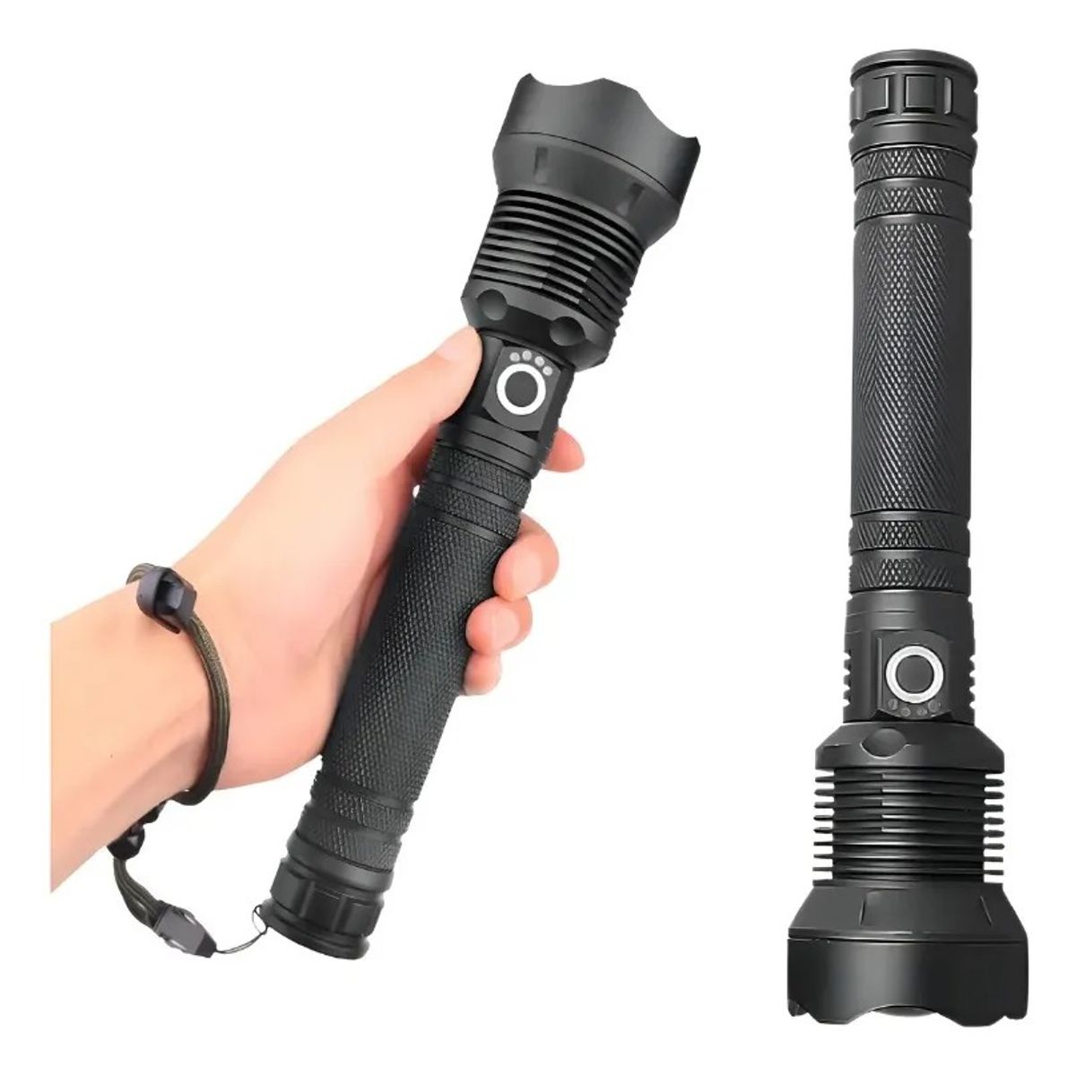 GENERICO - Linterna Táctica Led 500 Lm Recargable Usb Camping Caminata