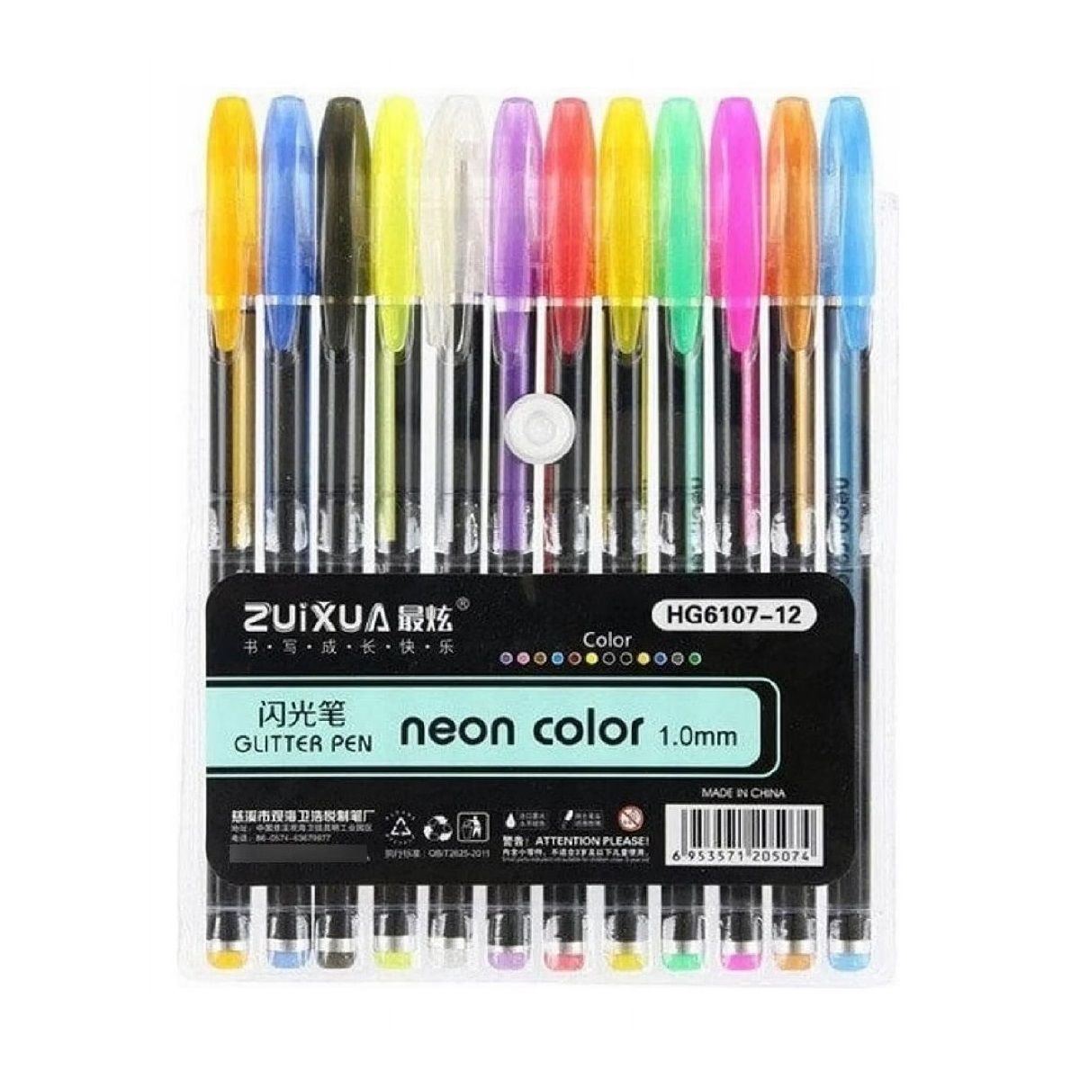 GENERICO - Set De 12 Lápices Gel Colores Metalizados Bolígrafos Glitter
