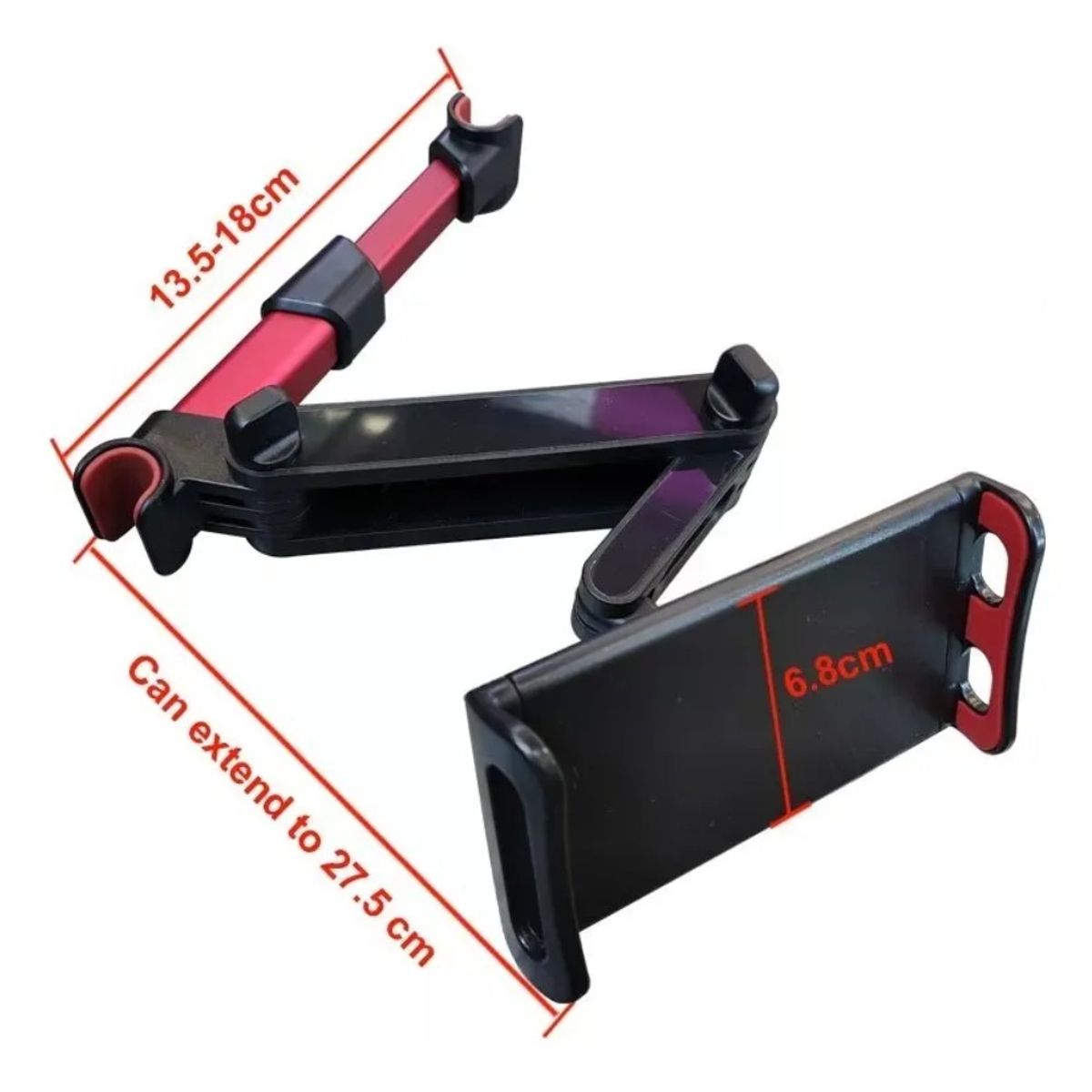 GENERICO - Soporte Brazo De Tablet Ipad Telefono Para Cabecera Auto Negro BELUG