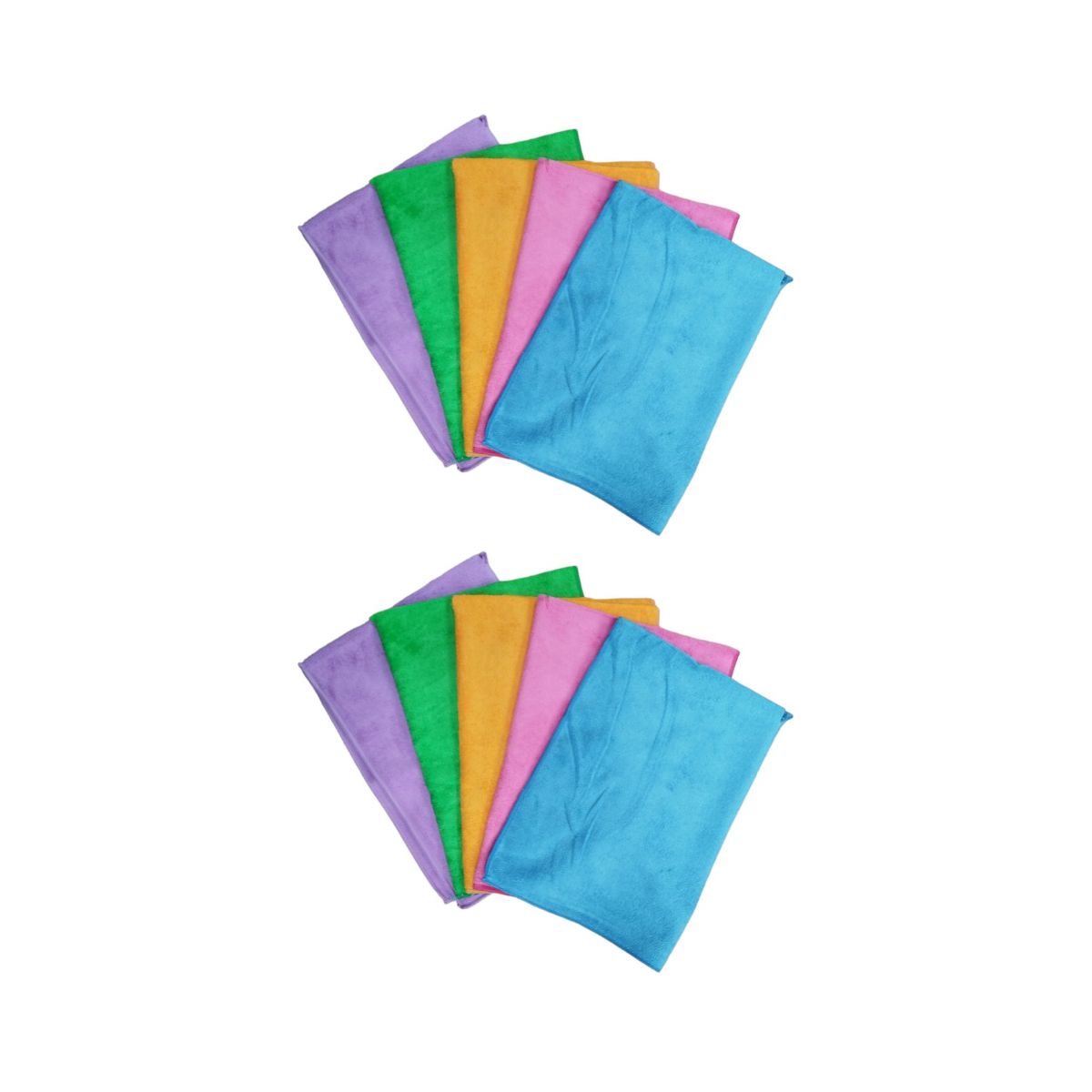 GENERICO - Pack 10 Traperos Microfibra con ojal 70x50 Ultra Absorbente