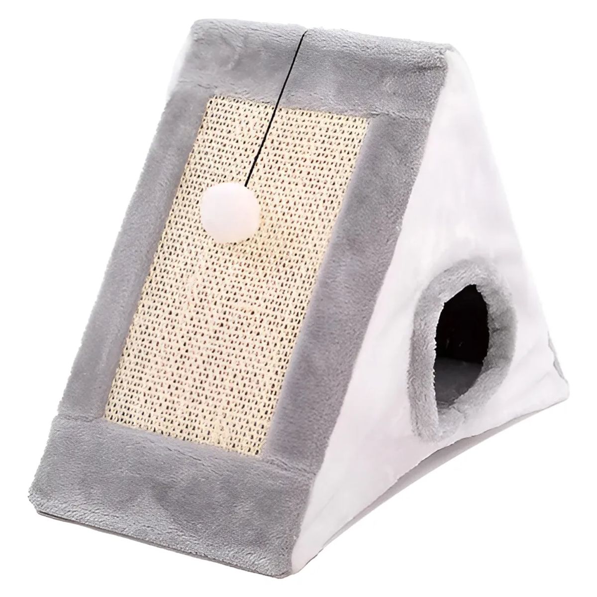 HOOPET - Rascador Para Gato Tipo Casita Con Colgante Talla S