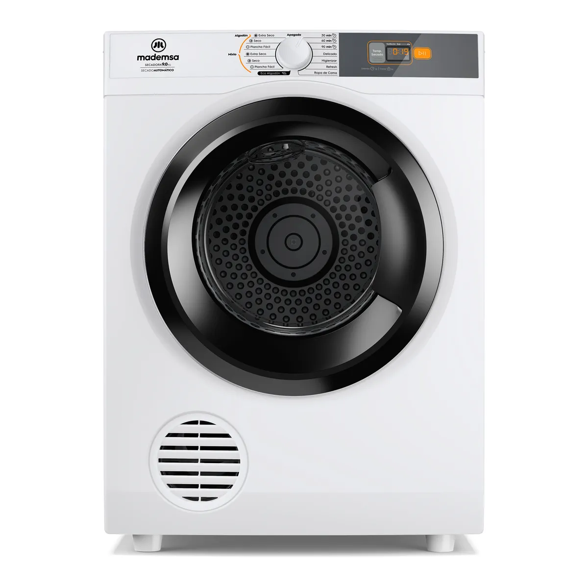 MADEMSA - Secadora de Ropa 9Kg Carga Frontal Secado Automático 9D BZG